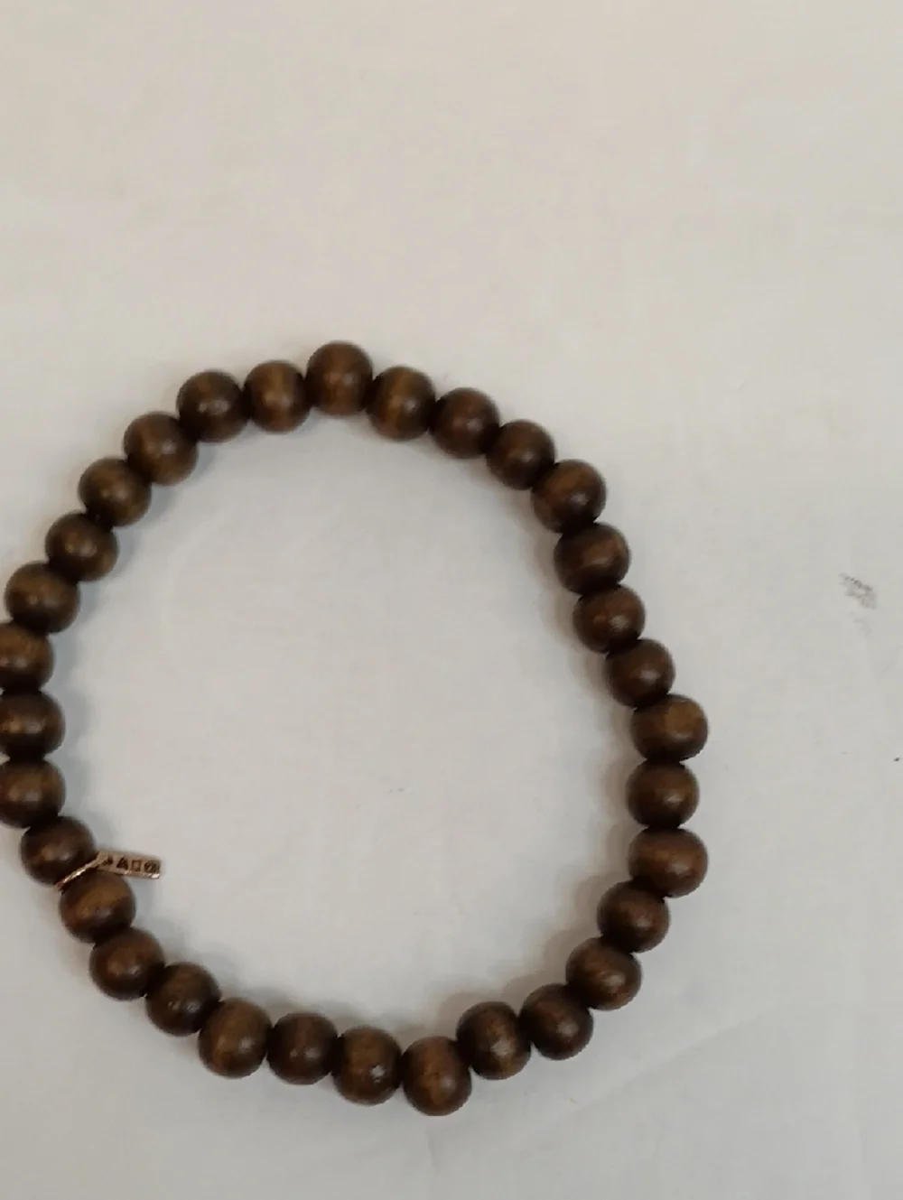Beaded Bracelet Set Wood Stone Stretch Stack Minimal Boho 4 Piece